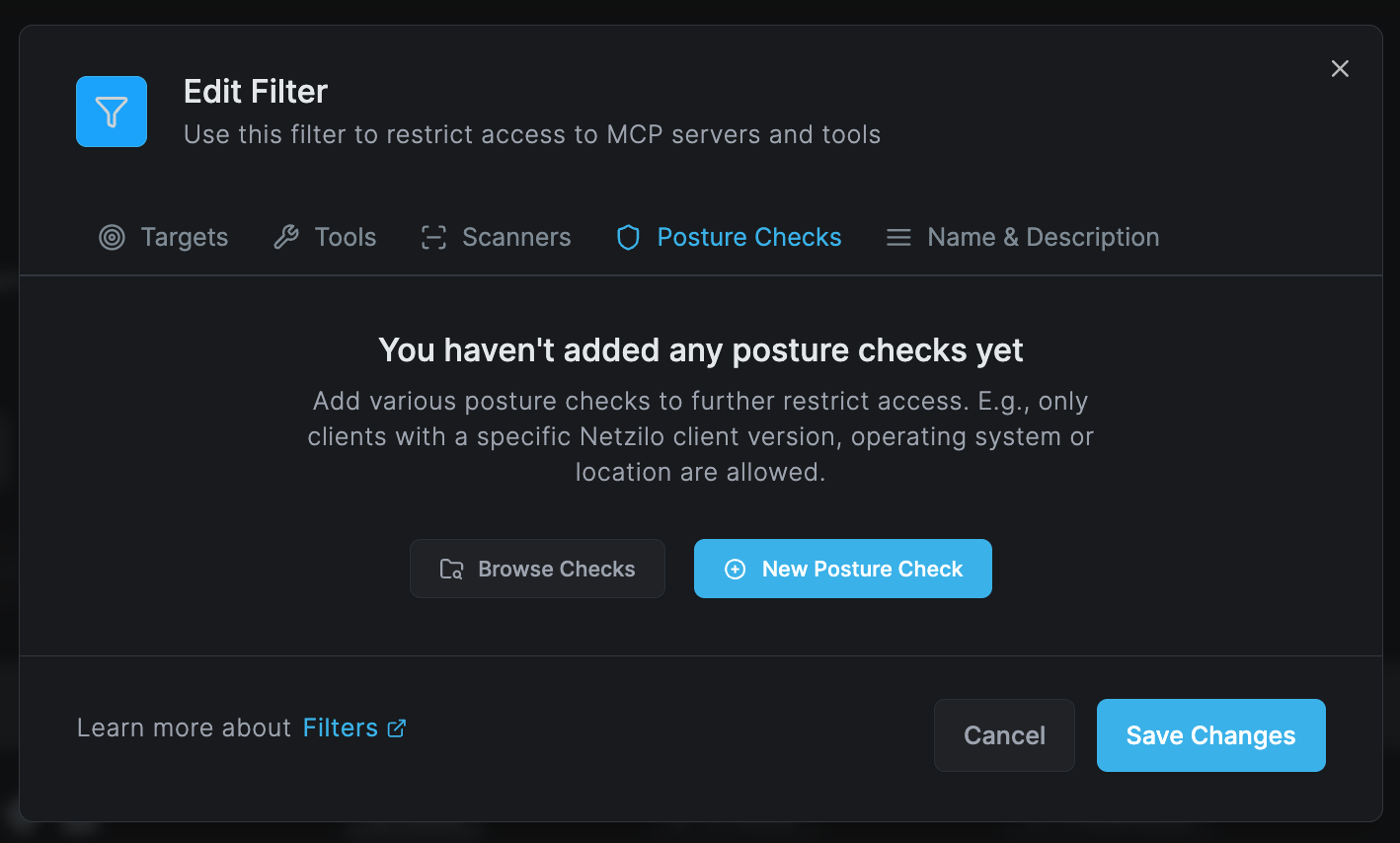 Posture Checks Configuration