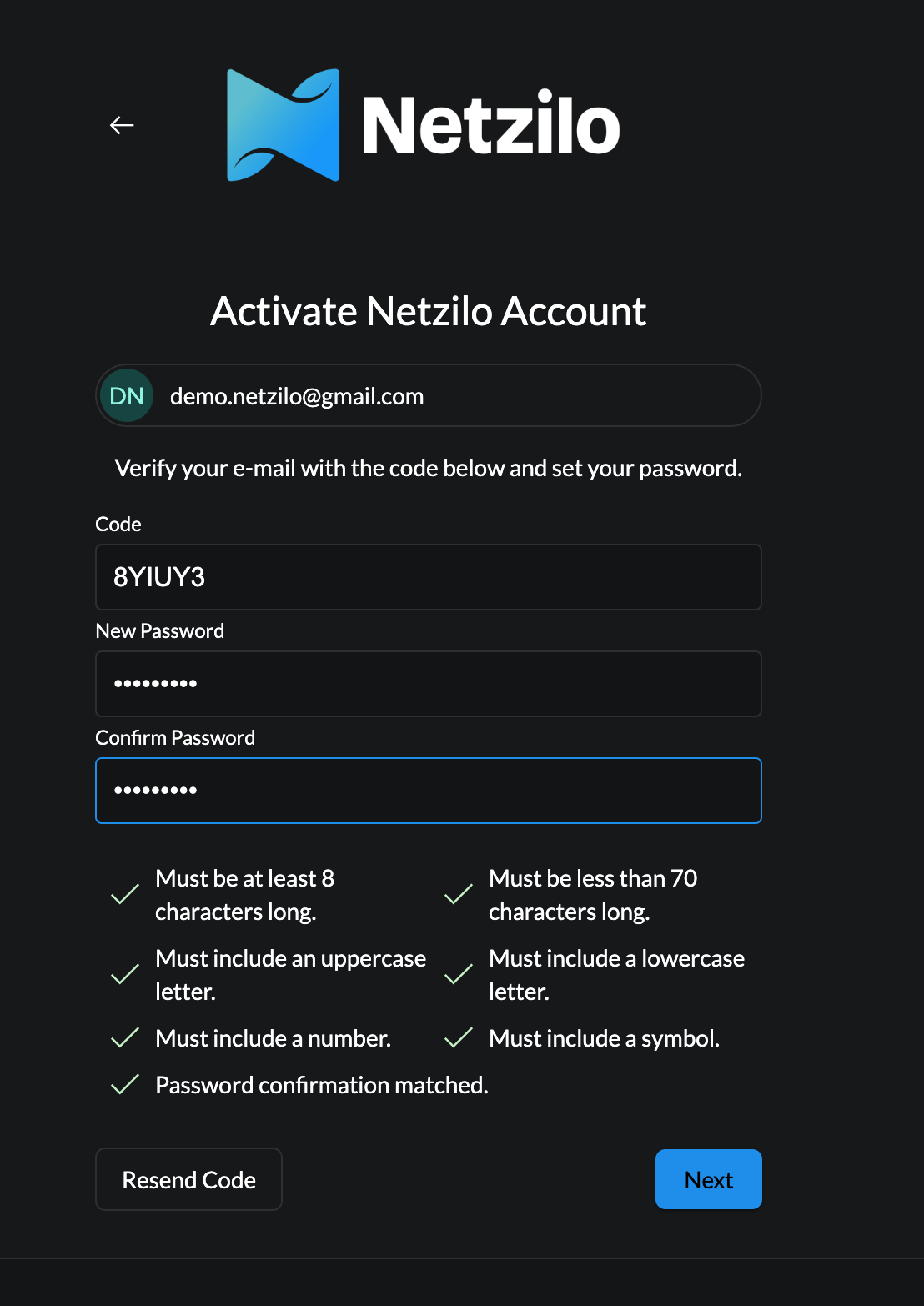 login-to-netzilo