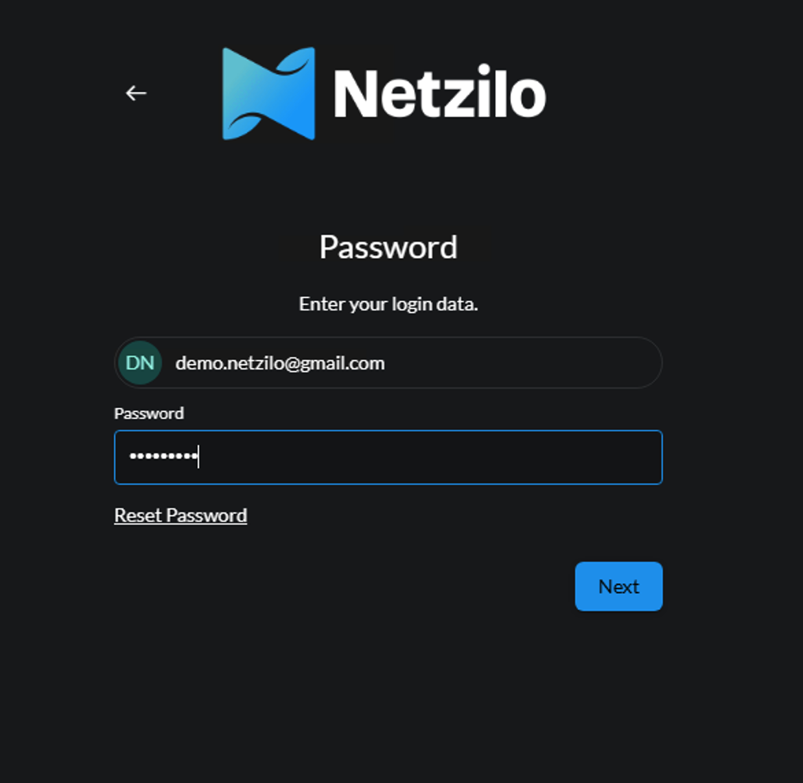 login-to-netzilo