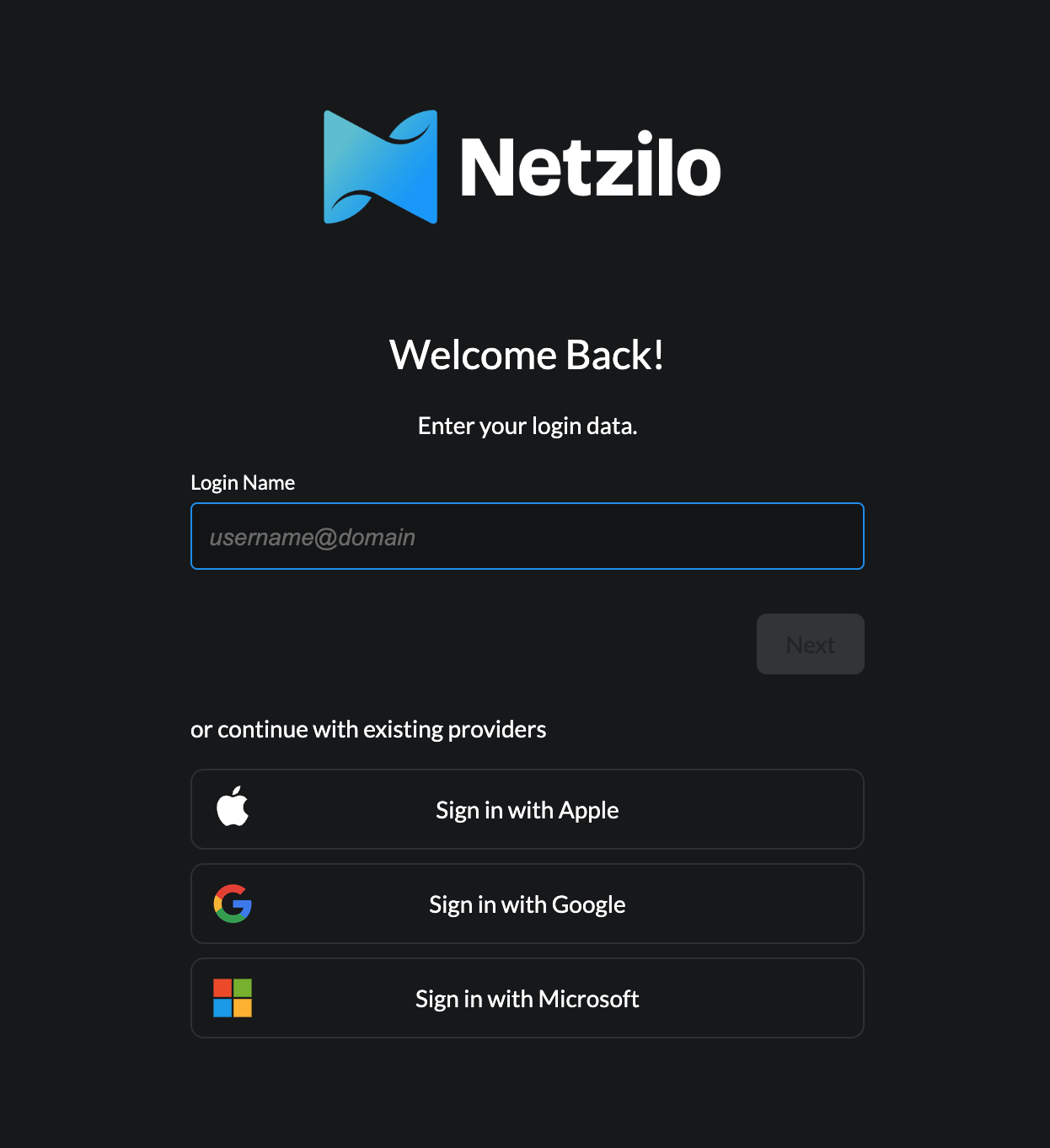 login-to-netzilo