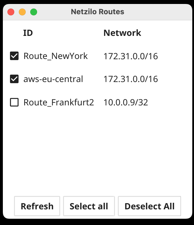 select-network-routes